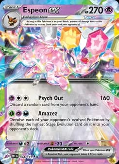 Espeon ex card in English