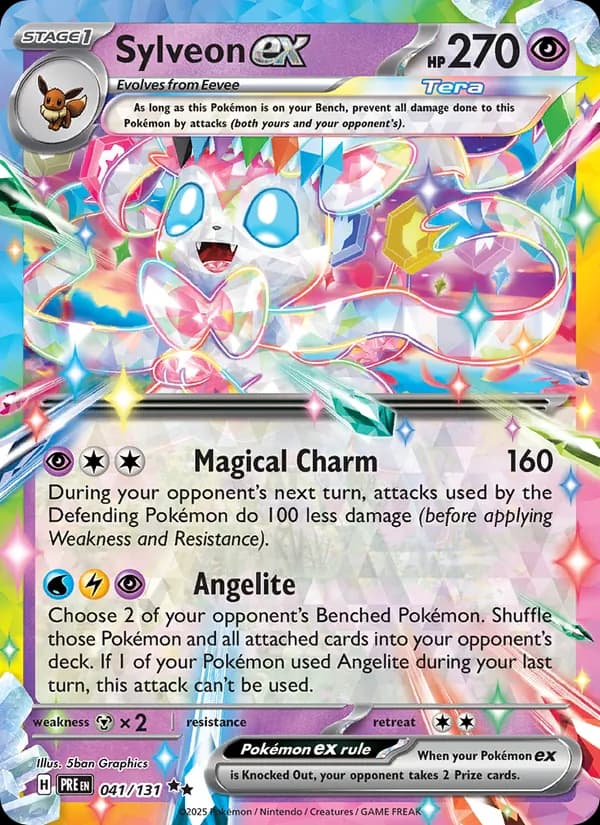 Sylveon ex card in English
