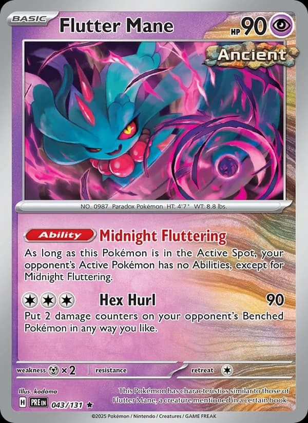 Flutter Mane card in English