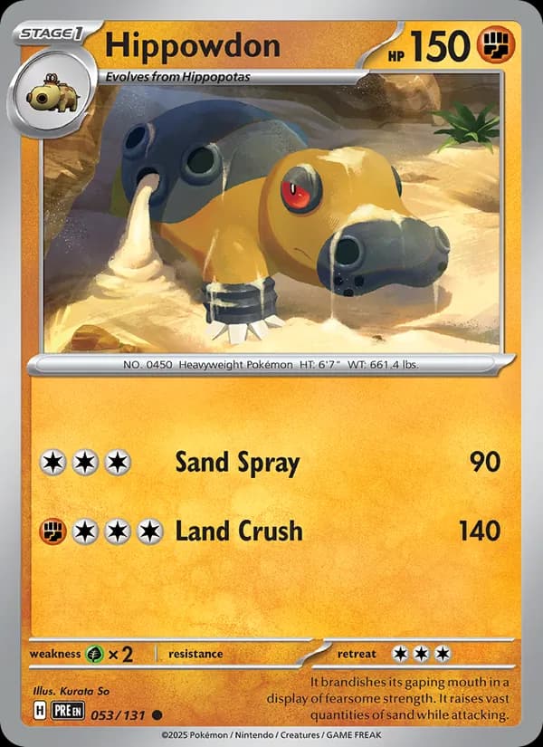 Hippowdon card in English
