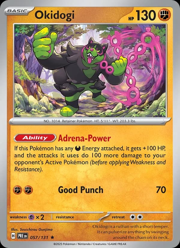 Okidogi card in English