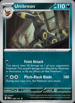 Umbreon card in English