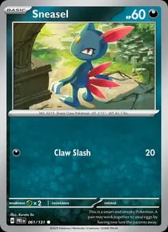Sneasel card in English