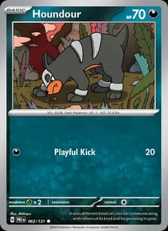 Houndour card in English