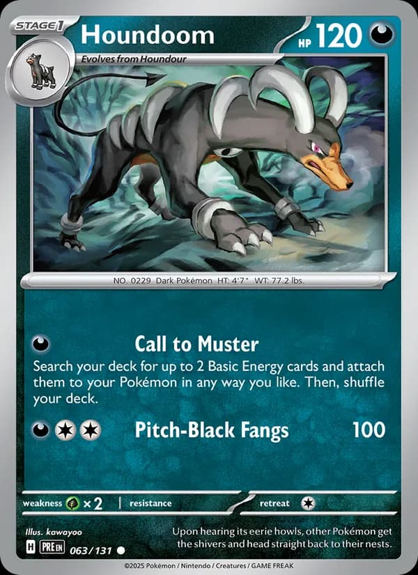 Houndoom card in English