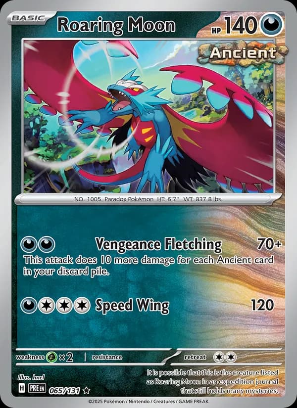 Roaring Moon card in English