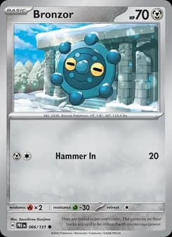 Bronzor card in English
