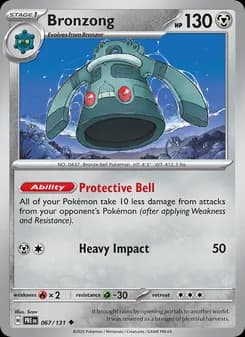 Bronzong card in English