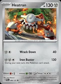 Heatran card in English