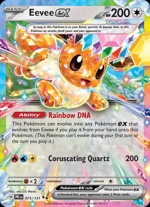 Eevee ex card in English