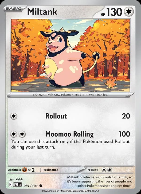 Miltank card in English
