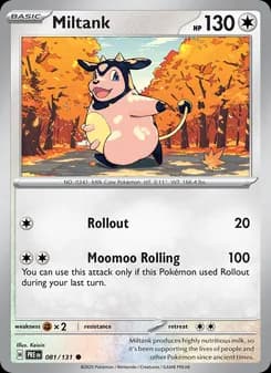 Miltank card in English