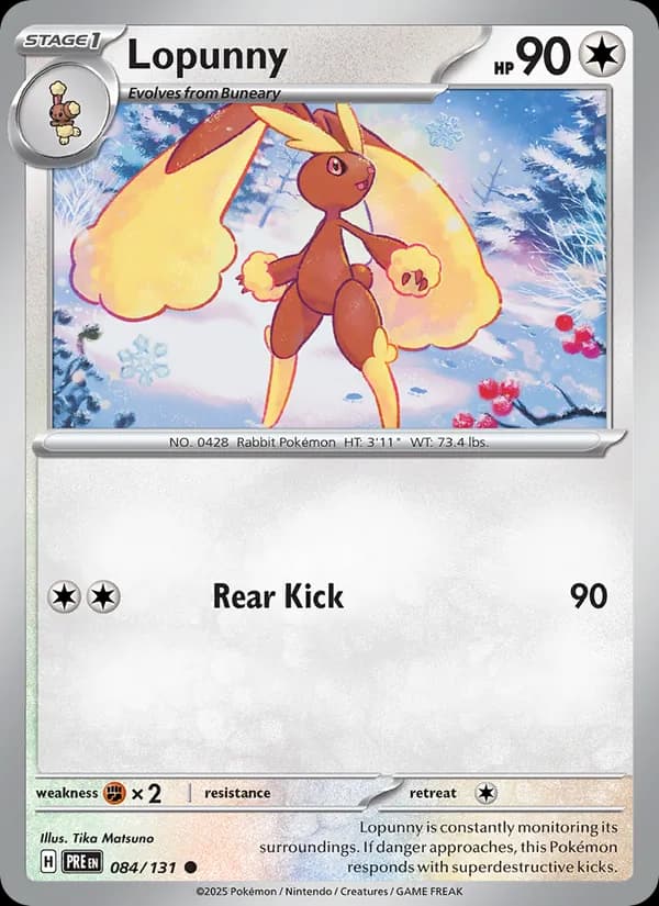 Lopunny card in English