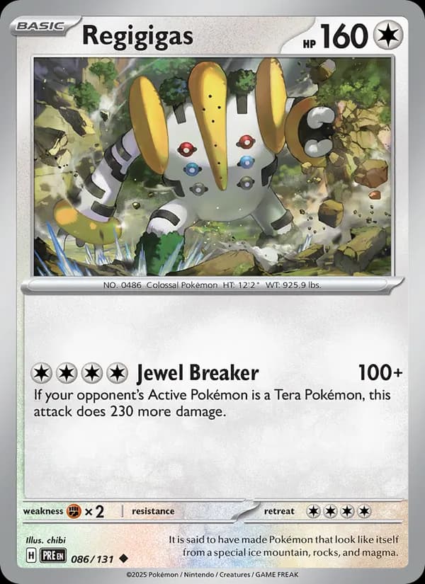 Regigigas card in English