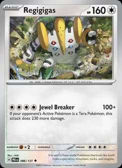 Regigigas card in English