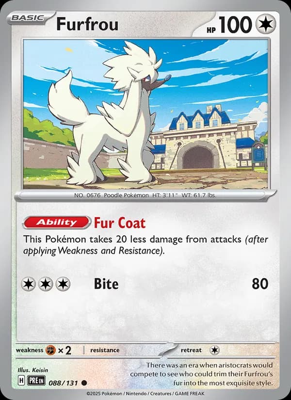 Furfrou card in English