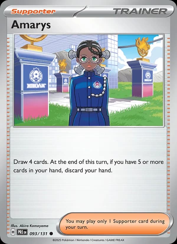 Amarys card in English