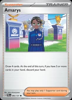 Amarys card in English