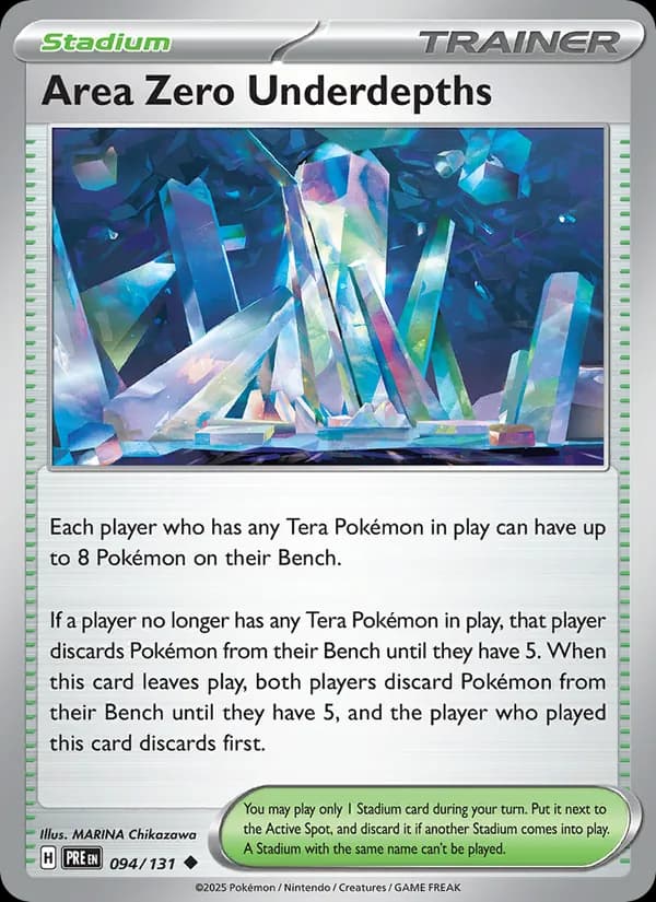 Area Zero Underdepths card in English