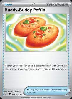 Buddy-Buddy Poffin card in English