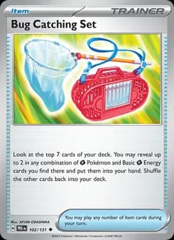 Bug Catching Set card in English