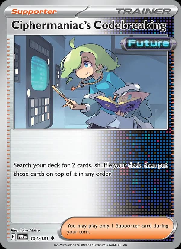 Ciphermaniac's Codebreaking card in English