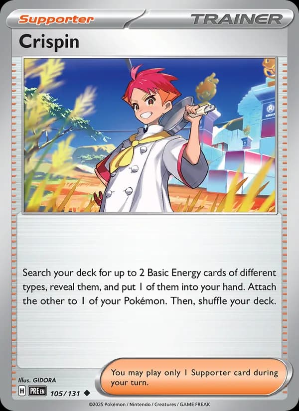 Crispin card in English