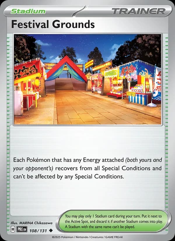 Festival Grounds card in English