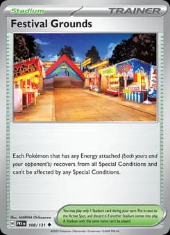 Festival Grounds card in English