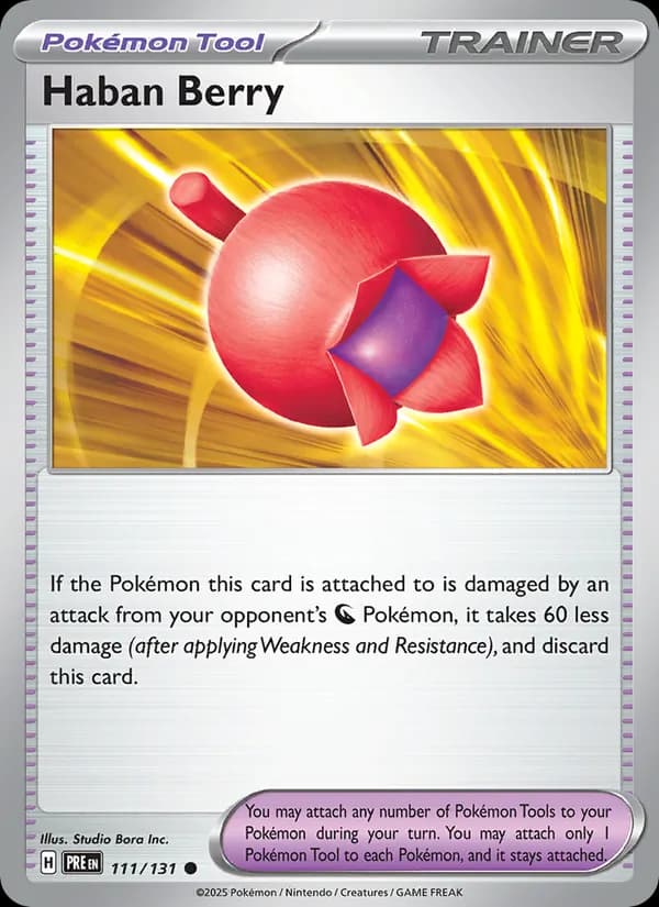 Haban Berry card in English