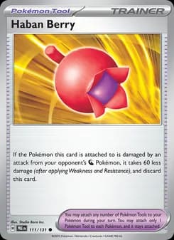 Haban Berry card in English