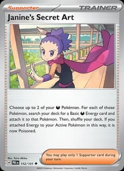 Janine's Secret Art card in English