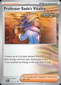 Professor Sada's Vitality card in English