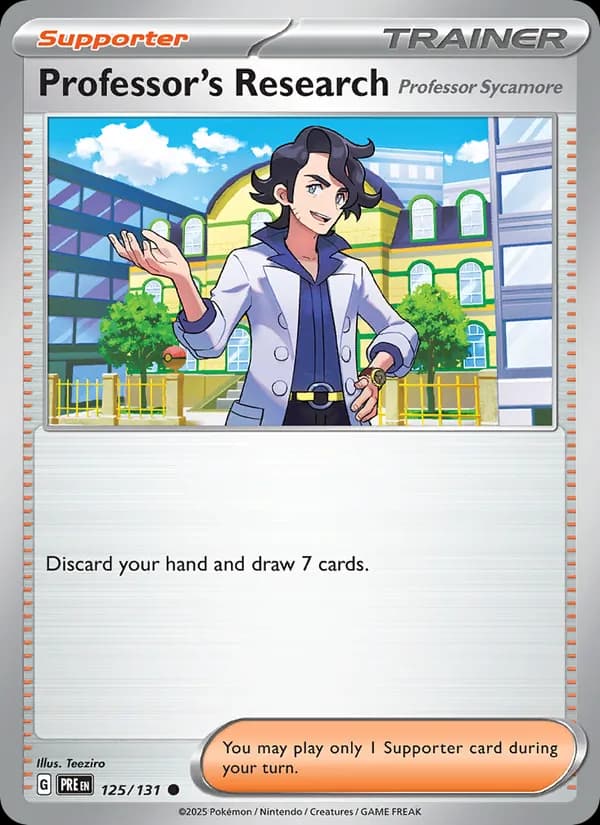 Professor's Research card in English