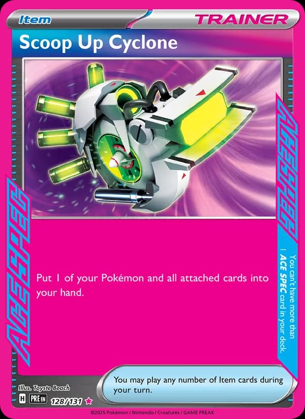 Scoop Up Cyclone card in English