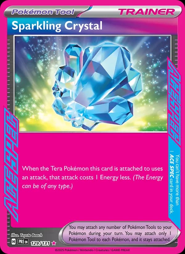 Sparkling Crystal card in English