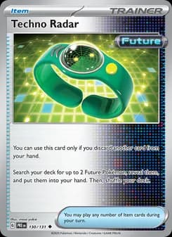 Techno Radar card in English