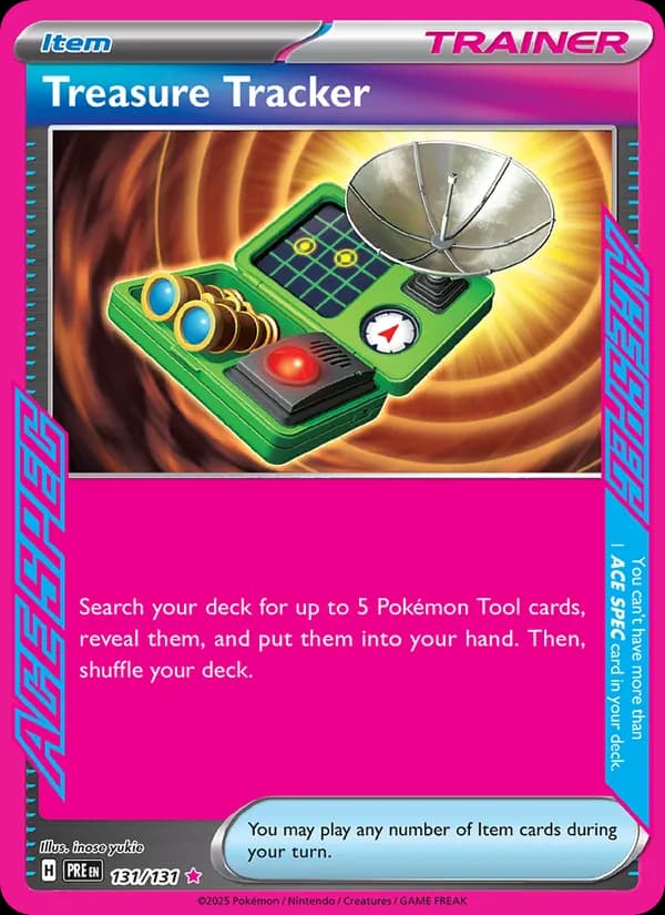 Treasure Tracker card in English