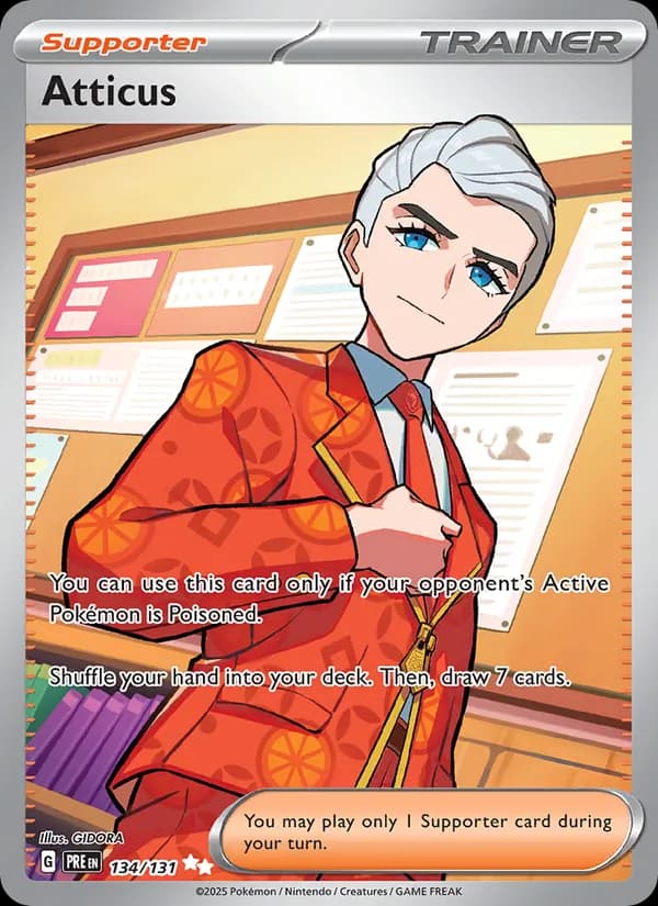 Atticus card in English