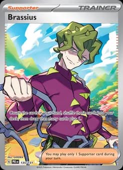 Brassius card in English
