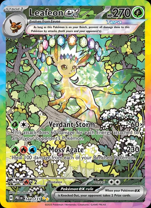 Leafeon ex card in English