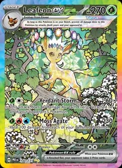 Leafeon ex card in English