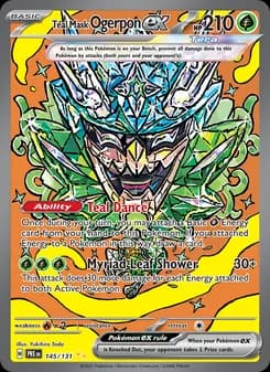 Teal Mask Ogerpon ex card in English