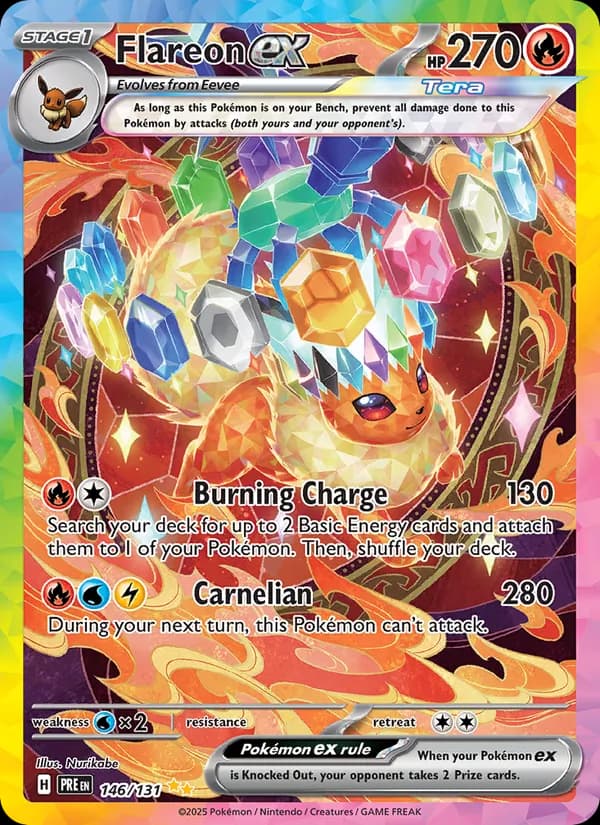 Flareon ex card in English