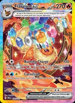 Flareon ex card in English