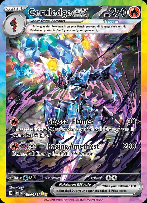 Ceruledge ex card in English