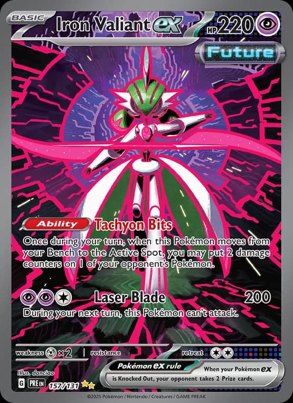 Iron Valiant ex card in English