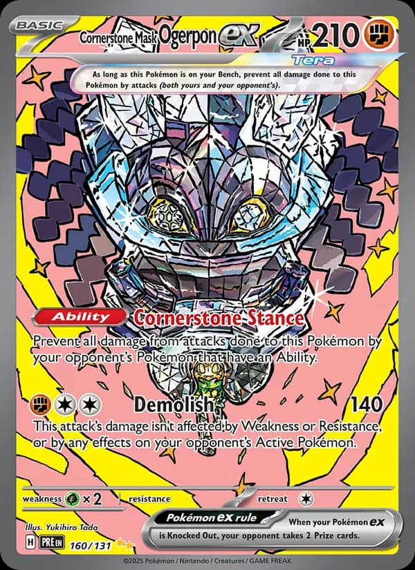 Cornerstone Mask Ogerpon ex card in English