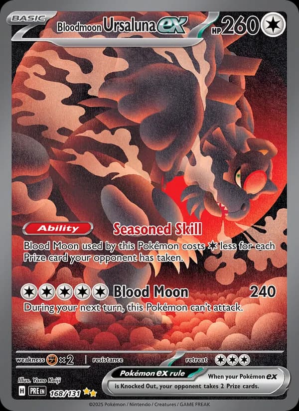 Bloodmoon Ursaluna ex card in English