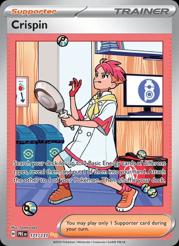 Crispin card in English